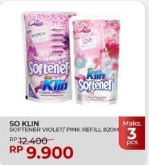 Promo Harga So Klin Softener Mystical Tokyo, Love In Paris 900 ml - Yogya