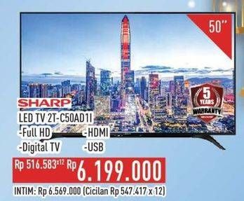 Promo Harga Sharp 2T-C50AD1i 50 Inch Full-HD TV   - Hypermart