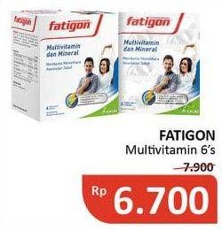 Promo Harga FATIGON Kapsul Vitamin 6 pcs - Alfamidi