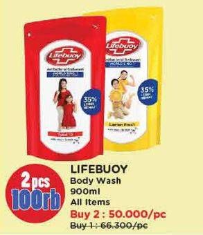 Promo Harga Lifebuoy Body Wash All Variants 900 ml - Watsons