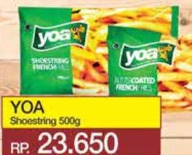 Promo Harga YOA French Fries Shoestring 500 gr - Yogya