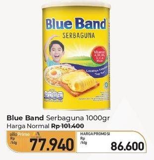 Promo Harga Blue Band Margarine Serbaguna 1000 gr - Carrefour