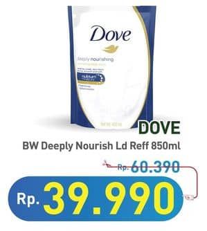 Promo Harga Dove Body Wash Deeply Nourishing 850 ml - Hypermart