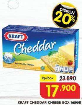 Promo Harga KRAFT Cheese Cheddar 165 gr - Superindo