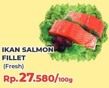 Promo Harga Salmon Fillet per 100 gr - Yogya