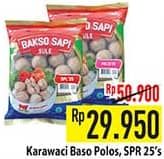 Promo Harga Karawaci Bakso Sapi Sule Super, Polos 350 gr - Hypermart