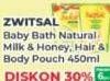 Promo Harga ZWITSAL Natural Baby Bath Milky With Rich Honey 450 ml - Yogya