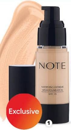 Promo Harga NOTE Mattifying Extreme Wear Foundation All Variants 35 ml - Guardian