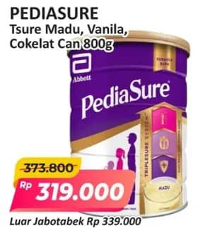 Promo Harga Pediasure Triplesure Madu, Vanila, Cokelat 800 gr - Alfamart