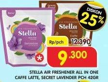 Promo Harga STELLA All In One Caffe Latte, Secret Lavender 42 gr - Superindo
