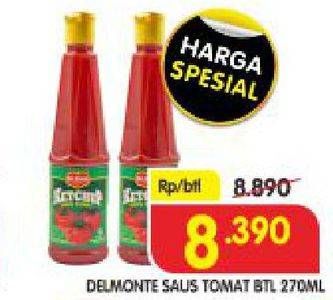 Promo Harga DEL MONTE Saus Tomat 270 ml - Superindo