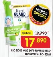 Promo Harga Biore Guard Foaming Hand Soap Fresh 250 ml - Superindo