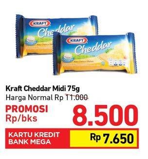 Promo Harga KRAFT Cheddar Mini 75 gr - Carrefour