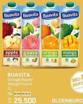 Promo Harga Buavita Fresh Juice Orange, Apple, Mango, Guava 1000 ml - LotteMart