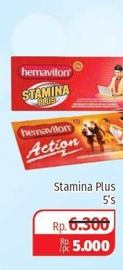 Promo Harga HEMAVITON Multivitamin Stamina Plus 5 pcs - Lotte Grosir