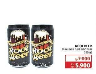 Promo Harga ROOT BEER Minuman Soda 330 ml - Lotte Grosir