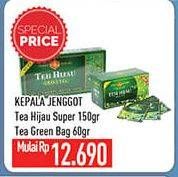 Promo Harga Kepala Djenggot Teh Celup Green Tea, Green Tea Premium per 25 pcs 60 gr - Hypermart