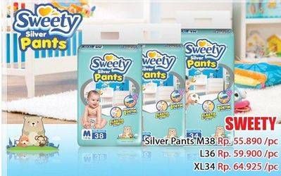 Promo Harga Sweety Silver Pants M38, L36, XL34  - Hari Hari