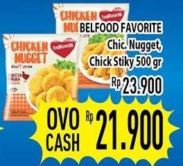 Promo Harga Belfoods Favorite Chicken Nugget / Sticky  - Hypermart