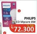 Promo Harga PHILIPS Lampu LED MyCare 8 Watt  - Alfamidi