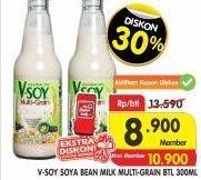 Promo Harga V-SOY Soya Bean Milk Multi Grain 300 ml - Superindo