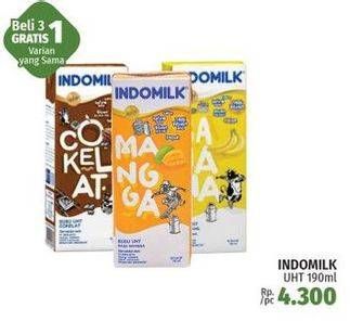 Promo Harga Indomilk Susu UHT 190 ml - LotteMart