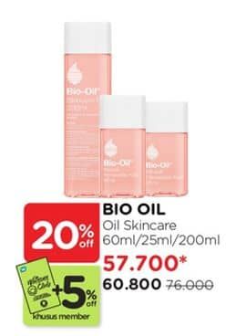Promo Harga Bio Oil Skincare Oil Natural 25 ml - Watsons