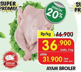 Promo Harga Ayam Broiler  - Superindo