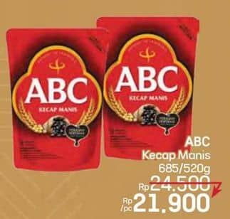 Promo Harga ABC Kecap Manis 520 ml - LotteMart