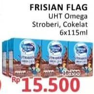 Promo Harga Frisian Flag Susu UHT Milky Zuzhu Zazha Chocolate, Strawberry per 6 tpk 115 ml - Alfamidi