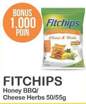 Promo Harga FITCHIPS Delicious Multigrain Chips Honey BBQ, Cheese Herbs  - Alfamart