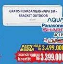 Promo Harga AQUA/PANASONIC/SHARP AC 1 PK  - Hypermart