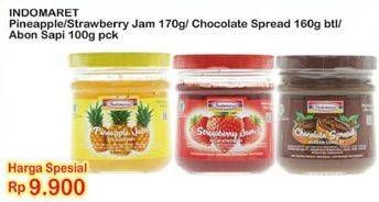 Promo Harga INDOMARET Jam Pineapple, Strawberry, Chocolate 170 gr - Indomaret