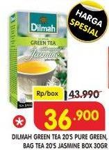 Promo Harga Dilmah Tea Jasmine Individually, Greentea Natural Individually 20 pcs - Superindo