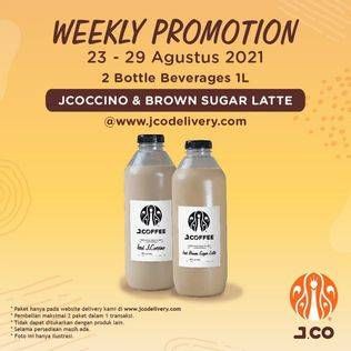 Promo Harga JCO Jcoffee Brown Sugar Latte, Jcoccino 1 ltr - JCO