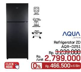 Promo Harga Aqua AQR-D251  - LotteMart