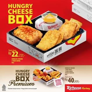 Promo Harga Richeese Factory Hungry Cheese Box  - Richeese Factory