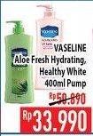 Promo Harga VASELINE Intensive Care Aloe Fresh, Healthy White 400 ml - Hypermart