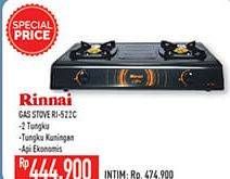 Promo Harga RINNAI RI 522C | Gas Stove  - Hypermart