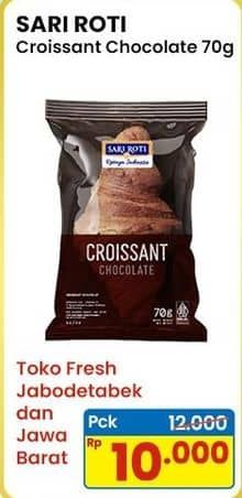 Promo Harga Sari Roti Croissant Chocolate 70 gr - Indomaret