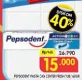 Promo Harga Pepsodent Pasta Gigi Complete 8 Actions Center Fresh 160 gr - Superindo