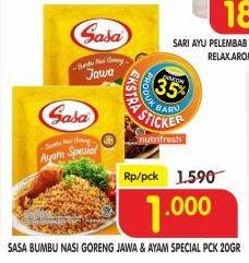 Promo Harga SASA Bumbu Nasi Goreng Jawa, Ayam Spesial 20 gr - Superindo