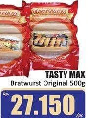 Promo Harga Tastymax Bratwurst Original 500 gr - Hari Hari