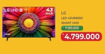 Promo Harga LG Smart TV 4K LG UHD 43UR8050PSB  - Yogya