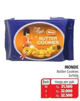 Promo Harga MONDE Butter Cookies per 2 pcs 150 gr - Lotte Grosir