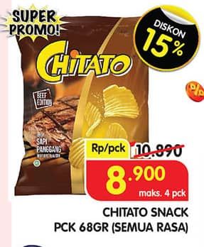 Promo Harga Chitato Snack Potato Chips All Variants 68 gr - Superindo