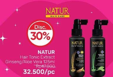 Promo Harga NATUR Hair Tonic Aloe Vera, Gingseng 125 ml - Guardian