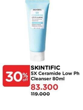 Promo Harga Skintific 5X Ceramide Low Ph Cleanser 80 ml - Watsons