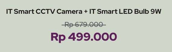 Promo Harga IT Smart CCTV Camera + LED Bulb  - iBox