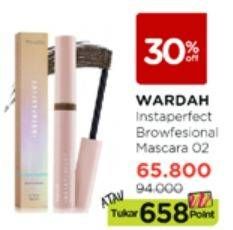 Promo Harga WARDAH Instaperfect Browfessional 3D Brow Mascara 02  - Watsons